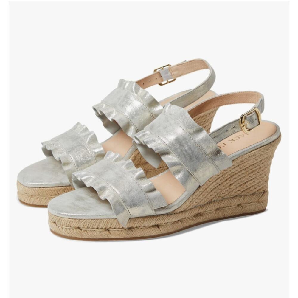 Jack Rogers Rosie Ruffle Wedge Size 8.5